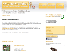 Tablet Screenshot of katzen-kratzbaeume-shop.de